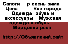 Сапоги 35 р.осень-зима  › Цена ­ 700 - Все города Одежда, обувь и аксессуары » Мужская одежда и обувь   . Мордовия респ.